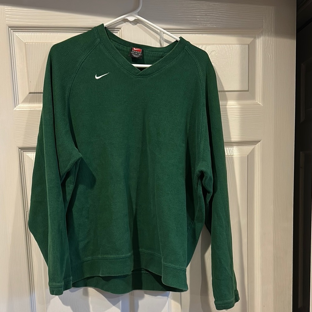 Nike Hunter Green V-Neck Sweatshirt